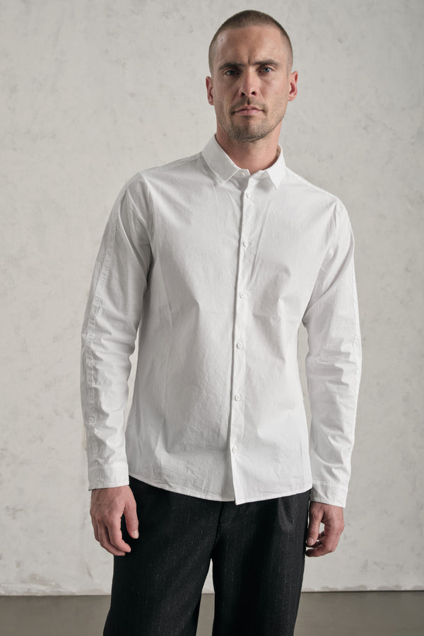 Camicia regular fit in popeline di cotone elasticizzato | 1019.CFUTRET290.U00