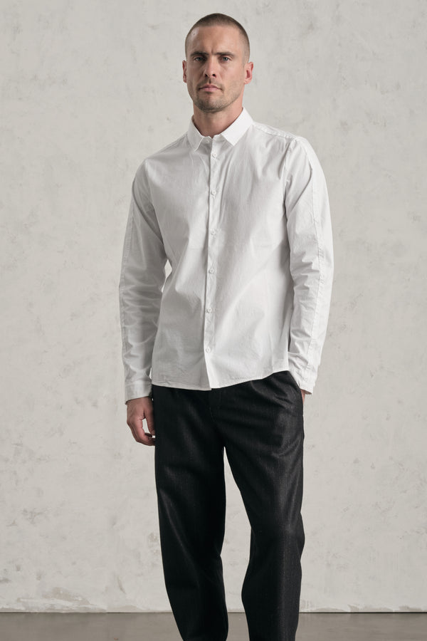Camicia regular fit in popeline di cotone elasticizzato | 1019.CFUTRET290.U00