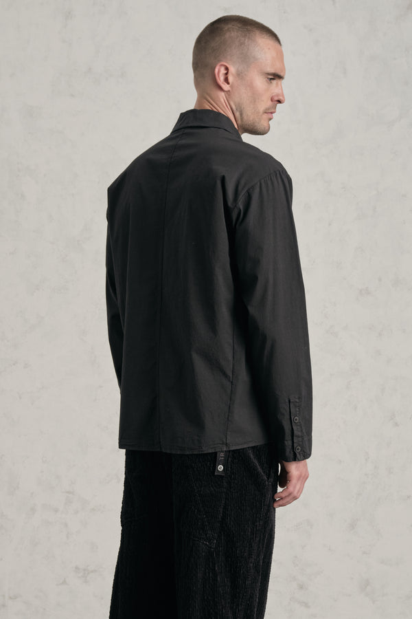 Camicia loose-fit in popeline di cotone elasticizzato con inserti in fettuccia | 1019.CFUTRET291.U10