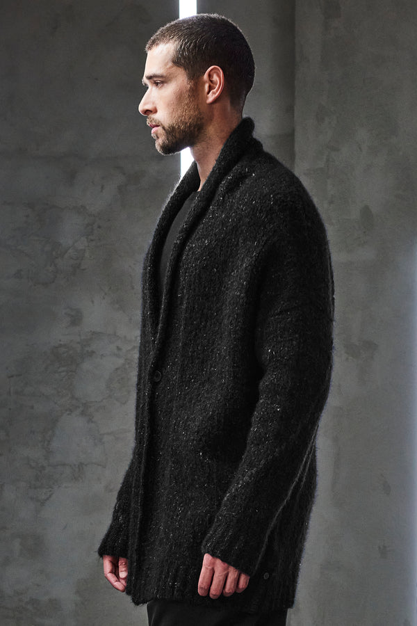 Cardigan oversize in rasato di lana e lino | 1010.CFUTRV21565.U10