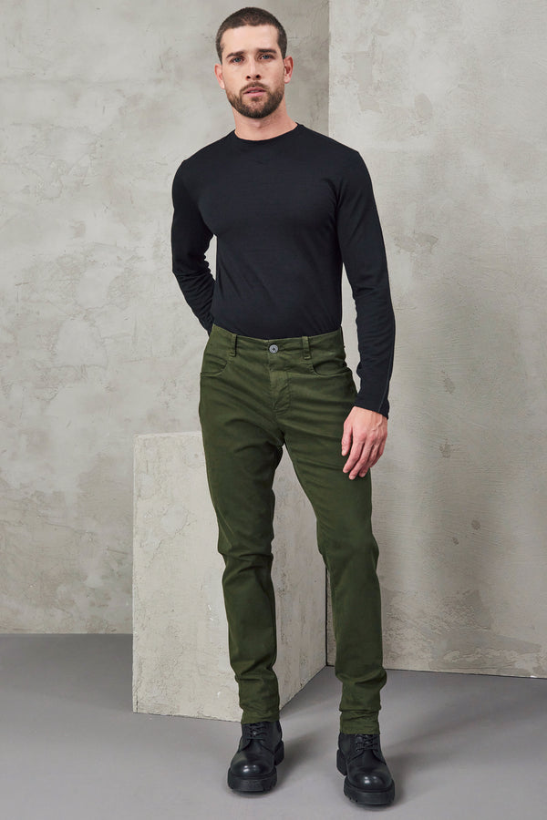 Pantalon 5 poches coupe slim en coton extensible | 1010.CFUTRVA102.U04