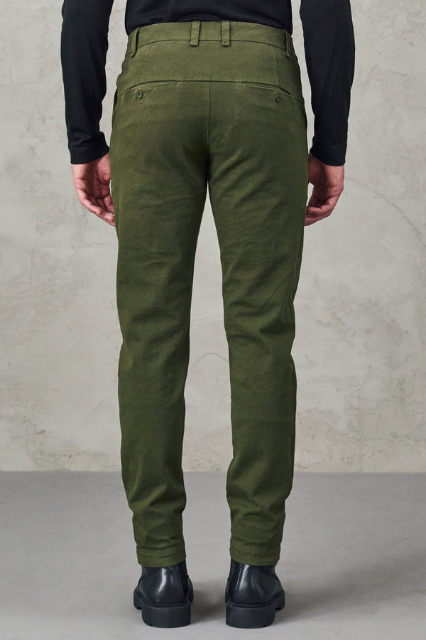 Pantalon chino coupe droite en coton et laine extensible | 1010.CFUTRVF150.U04