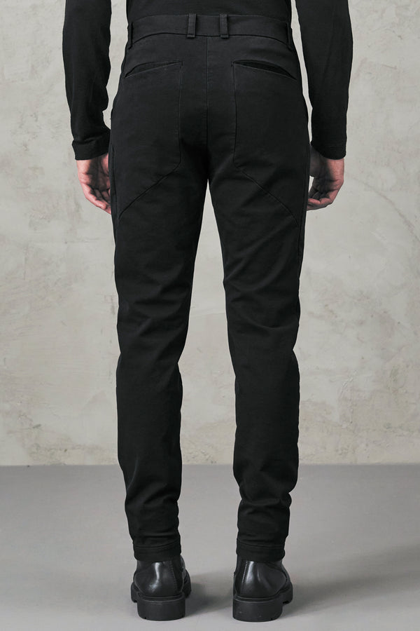 Pantalon 5 poches coupe droite en satin de coton extensible | 1010.CFUTRVG160.U10