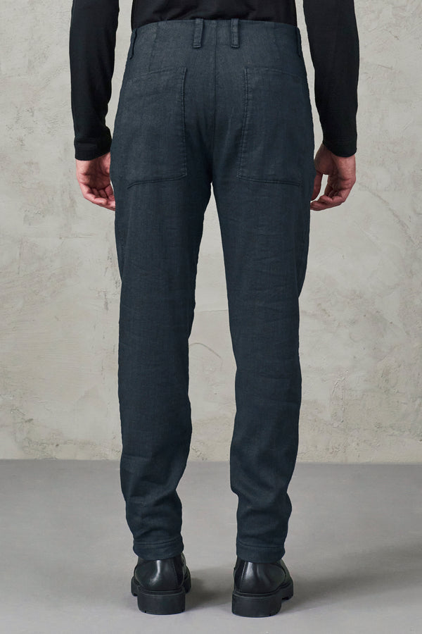 Pantalon chino en sergé brisé de lin et coton | 1010.CFUTRVH170.U09