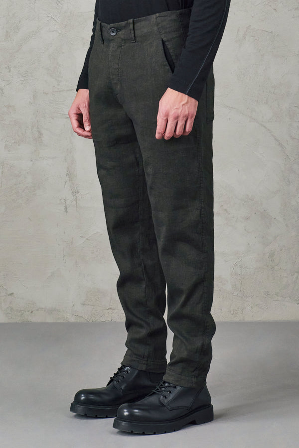 Pantalone chinos in broken twill di lino e cotone | 1010.CFUTRVH170.U13