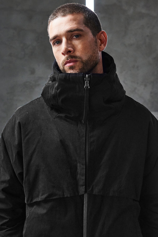 Reversible oversize jacket.outer water-repellent cotton and inner boiled wool.padded with duck down | 1010.CFUTRVO245.U10