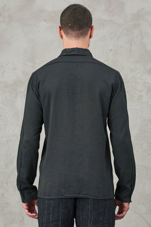 Regular-fit shirt in cotton, wool and cashmere | 1010.CFUTRVU300.U12