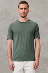 T-shirt girocollo regular-fit in jersey di cotone. bordo collo in maglia | 1011.CFUTRW1360.U04