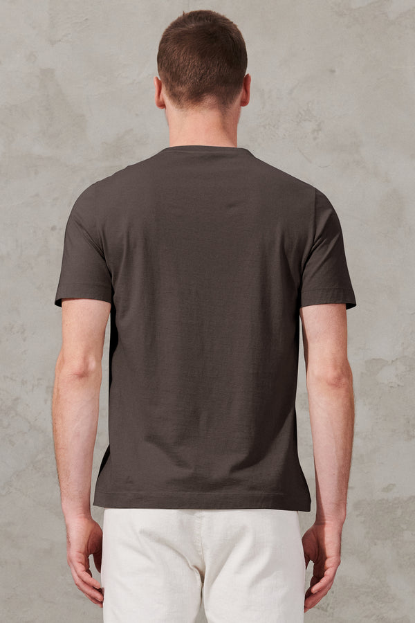 T-shirt ras-de-cou coupe droite en jersey de coton | 1011.CFUTRW1362.U16