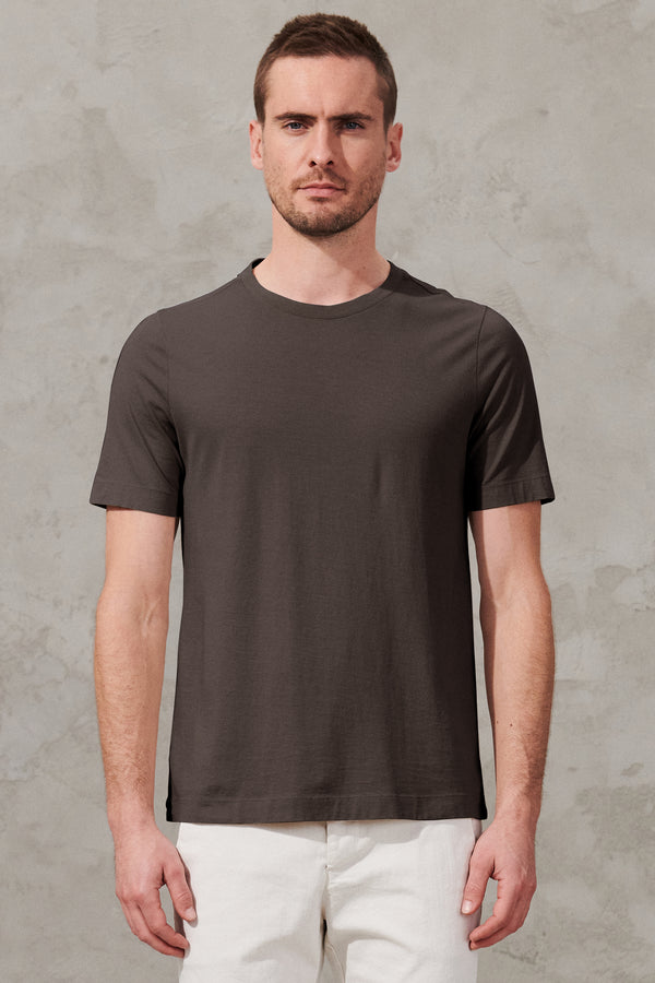 Roundneck regular-fit t-shirt in cotton jersey | 1011.CFUTRW1362.U16