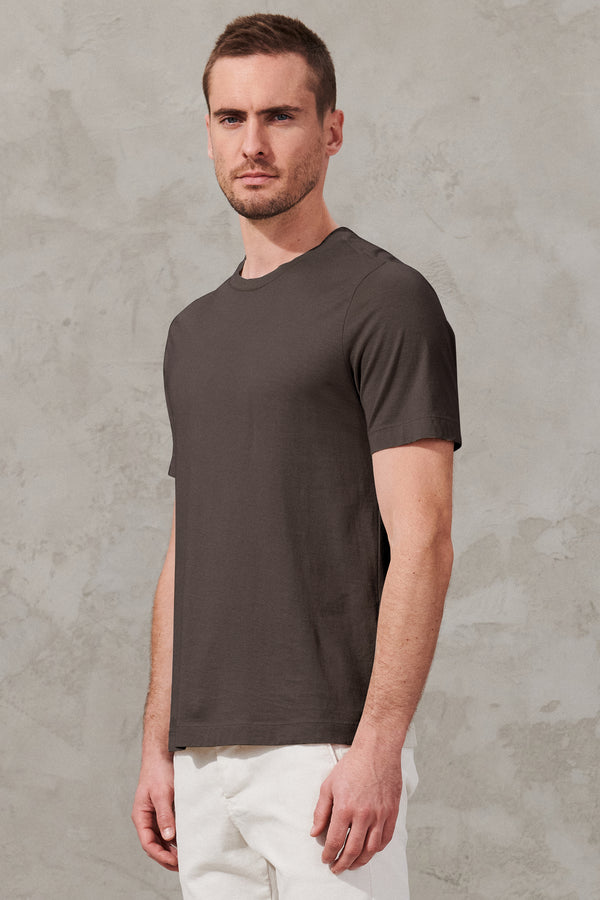 Roundneck regular-fit t-shirt in cotton jersey | 1011.CFUTRW1362.U16