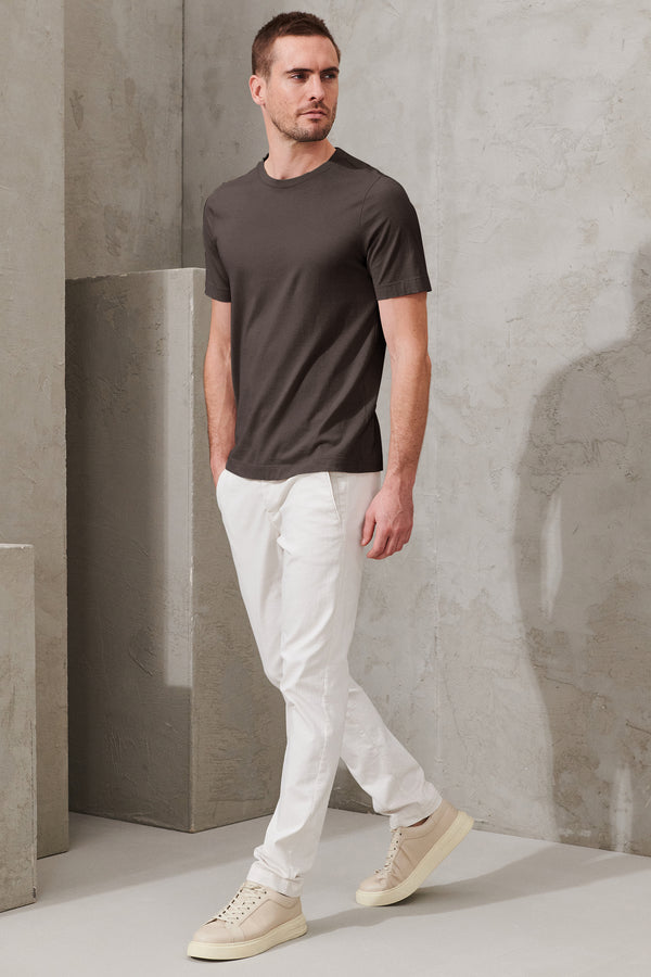 T-shirt girocollo regular-fit in jersey di cotone | 1011.CFUTRW1362.U16