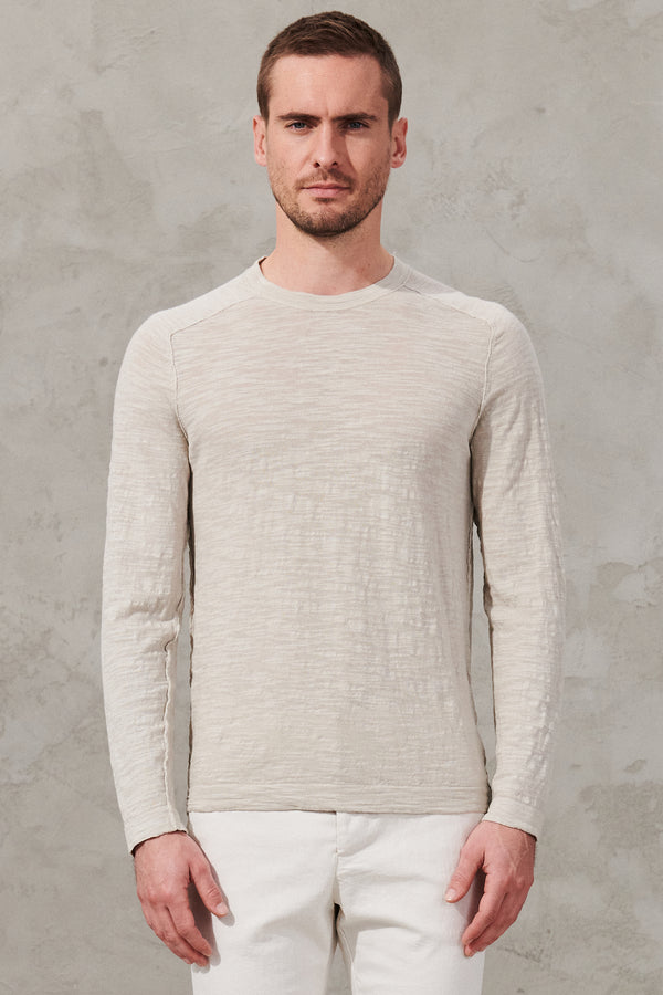 Slub cotton long-sleeved shirt | 1011.CFUTRW8430.U02
