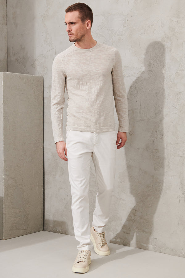 Slub cotton longsleeved shirt 1011.CFUTRW8430.U02 Transit