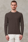 Langarm-shirt aus baumwolle mit flammé-struktur | 1011.CFUTRW8430.U16