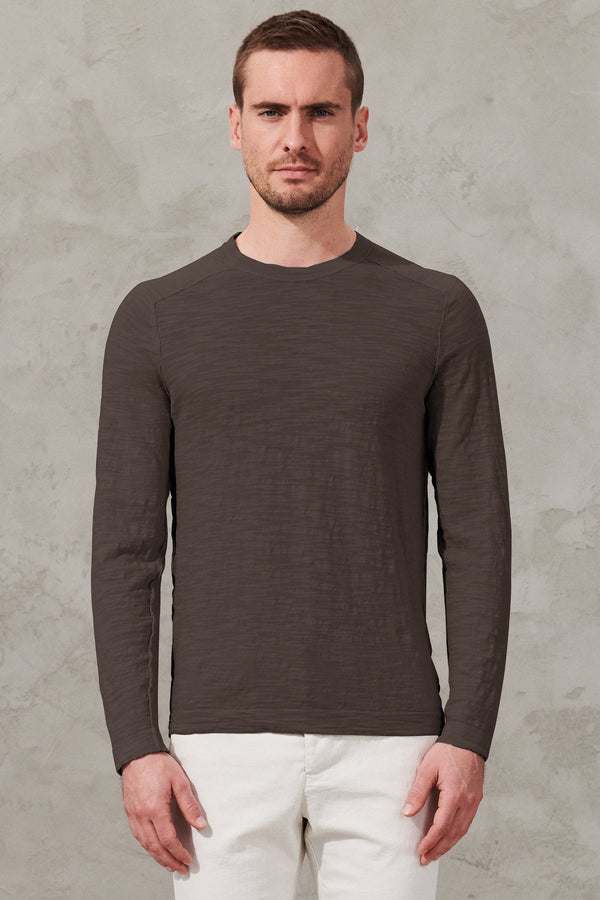 Slub cotton long-sleeved shirt | 1011.CFUTRW8430.U16