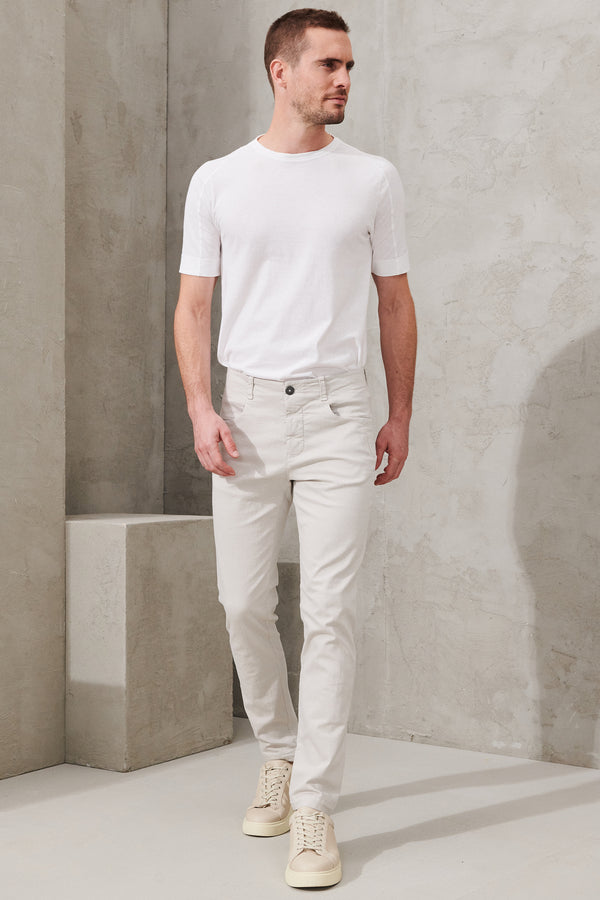 5-pocket slim-fit trousers in stretch cotton | 1011.CFUTRWA102.U01