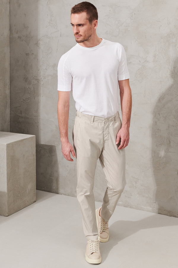 Pantalon chino en toile de coton avec ceinture élastique | 1011.CFUTRWB110.U02