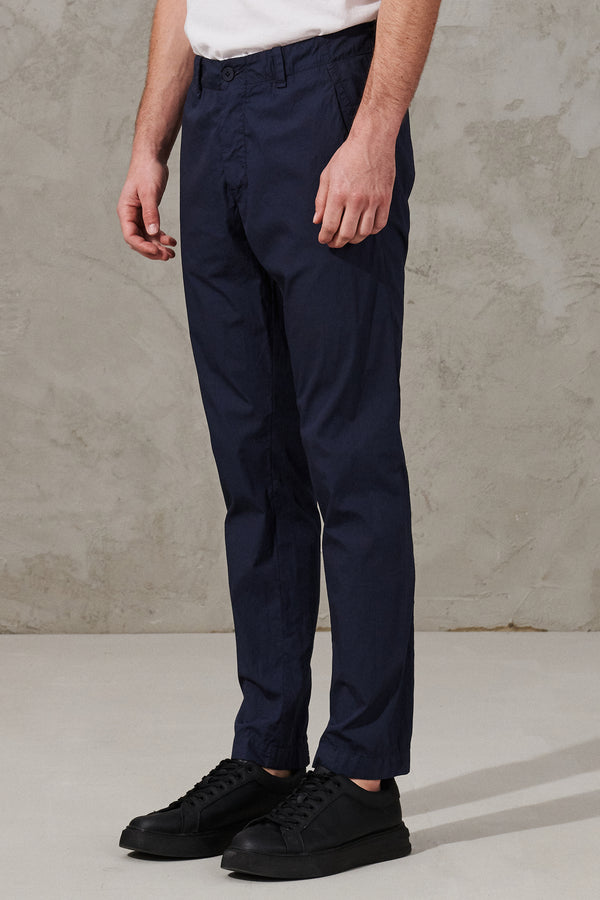Light cotton chino trousers with elastic waistband | 1011.CFUTRWB110.U05