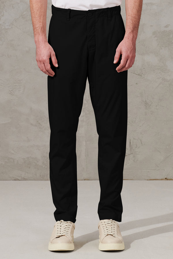 Light cotton chino trousers with elastic waistband | 1011.CFUTRWB110.U10