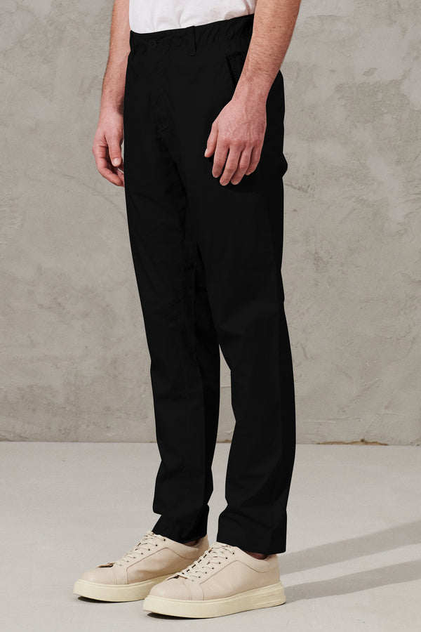 Light cotton chino trousers with elastic waistband | 1011.CFUTRWB110.U10