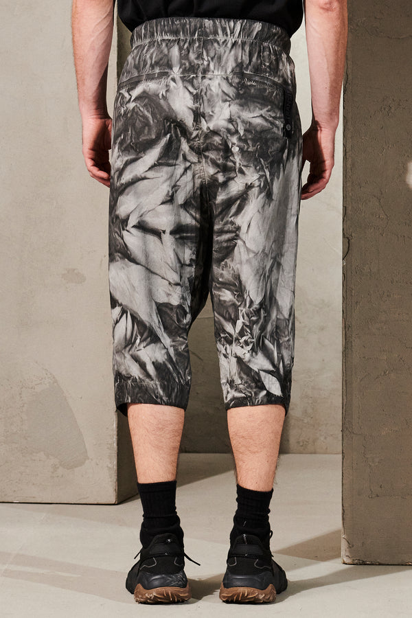 Fade cropped oversized trousers taidai effect in light cotton with elastic and drawstring waist | 1011.CFUTRWB115EC.U310