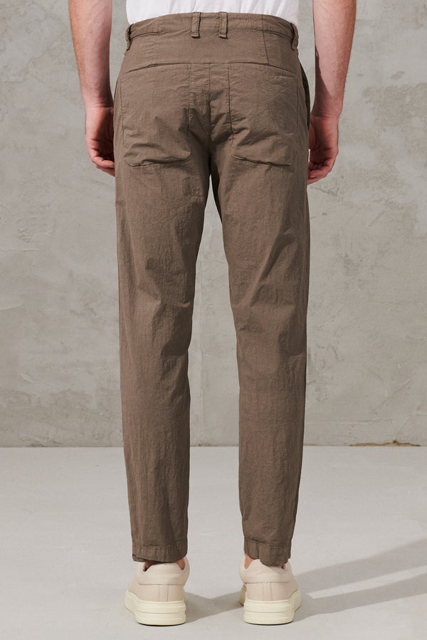 Pantalon cropped en crêpe de coton extensible | 1011.CFUTRWG160.U13