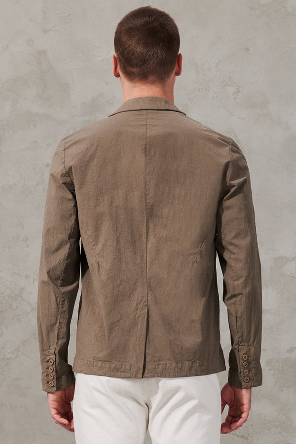 Stretch crepe light cotton jacket | 1011.CFUTRWG161.U13