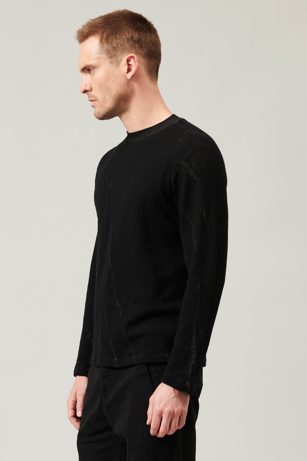 Pull droit en jacquard de laine vierge | 1013.CFUTRY20550.U310