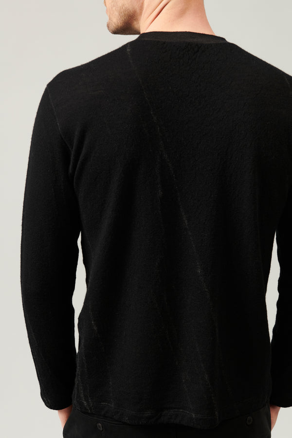 Pull droit en jacquard de laine vierge | 1013.CFUTRY20550.U310