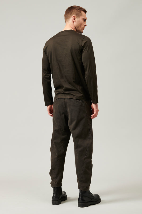 Langarm-t-shirt mit normaler passform aus supima-baumwoll-jersey | 1013.CFUTRY2371.U06