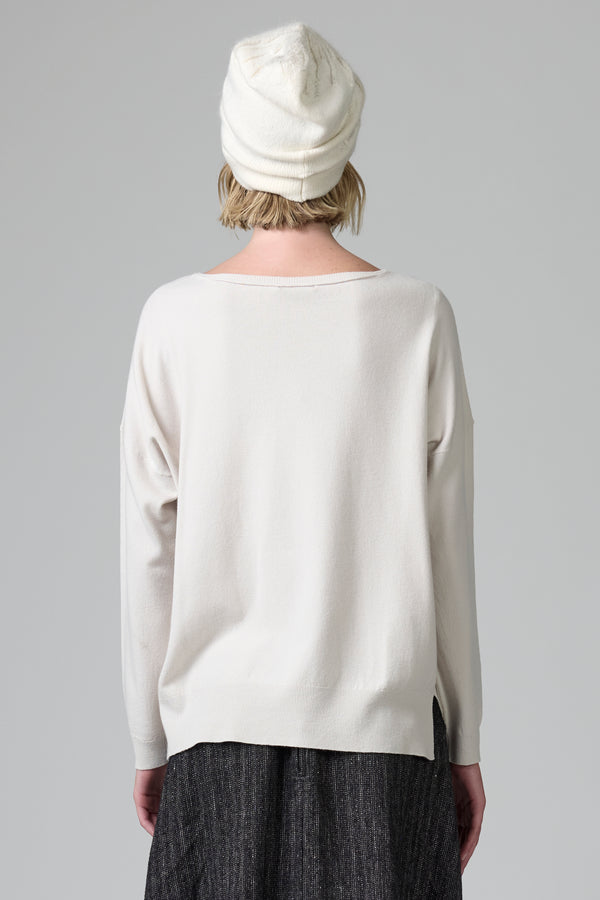 Berretto in lana con intarsio di filo stampato in alpaca | 1016.HATDTRB15504.102