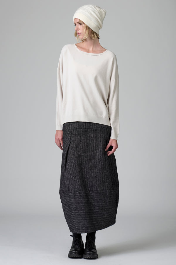 Wool cap with alpaca printed thread inlay | 1016.HATDTRB15504.102