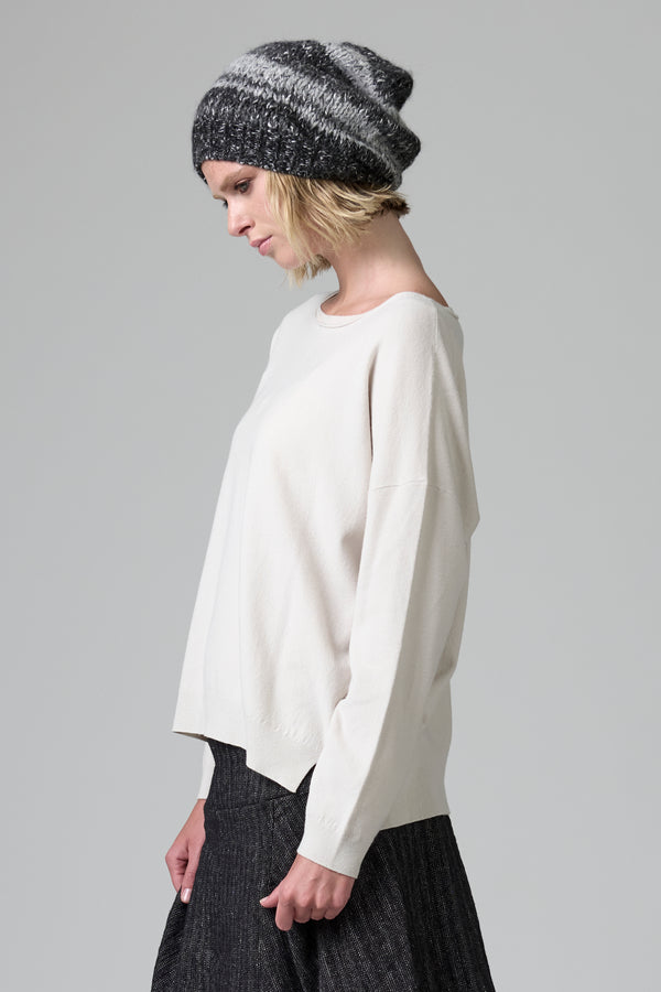 Berretto in misto alpaca a fasce bicolore | 1016.HATDTRB17524.13