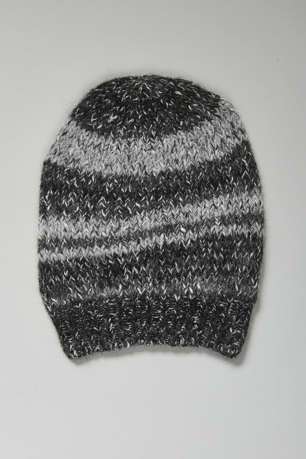 Berretto in misto alpaca a fasce bicolore | 1016.HATDTRB17524.13