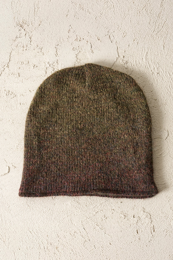 Mütze aus plattiertem Glattstrick aus Woll-Alpaka-Mix mit Space-Dye-Garn | 1019.HATUTRE19546.U309