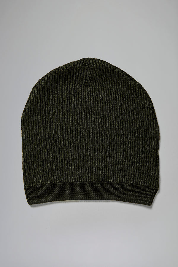 Bonnet côtelé effet irisé en lin et laine vierge | 1016.HATUTRB15505.U304