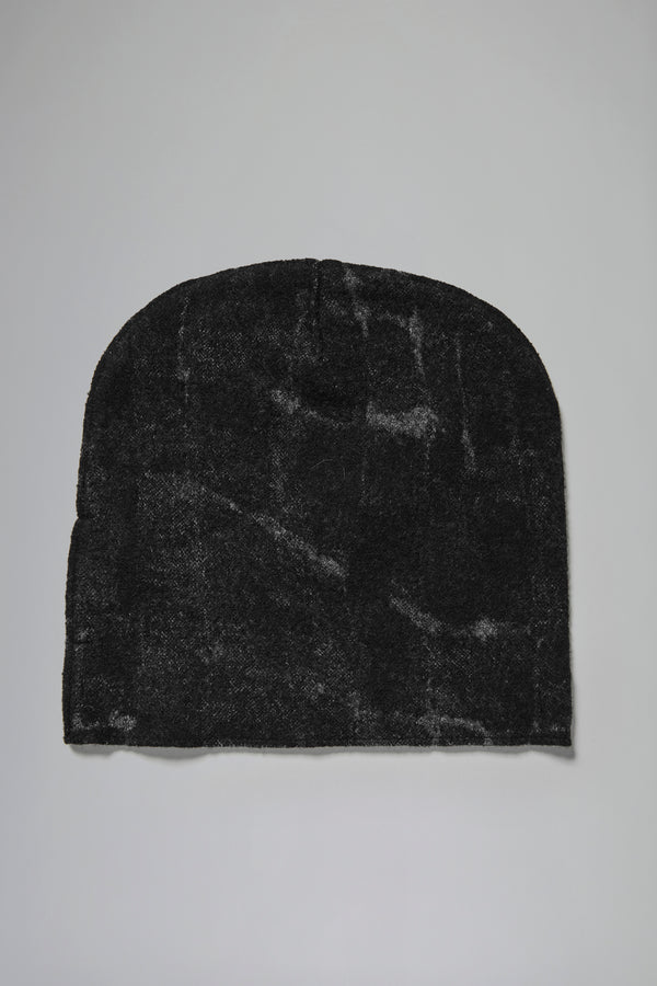 Bonnet en jacquard de laine vierge et viscose avec profils à coupe brute | 1016.HATUTRB21566.U310