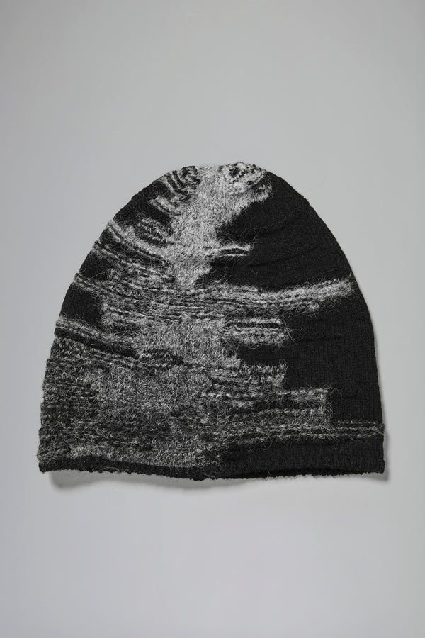 Bonnet en laine vierge avec détail central en relief de couleur contrastante | 1016.HATUTRB12476.U10