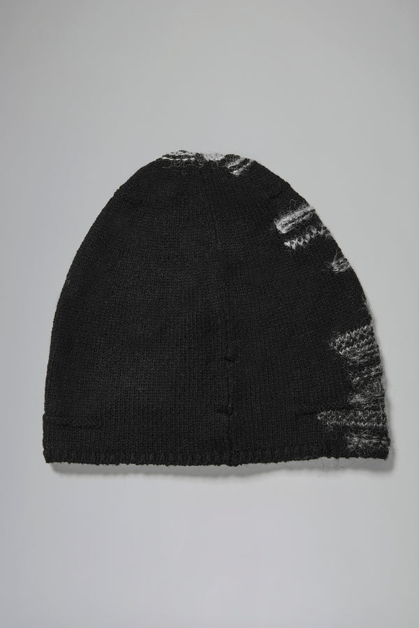 Bonnet en laine vierge avec détail central en relief de couleur contrastante | 1016.HATUTRB12476.U10