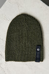 Knitted ribbed hat in cablé virgin wool | 1010.HATUTRV17526.U04