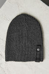 Knitted ribbed hat in cablé virgin wool | 1010.HATUTRV17526.U12