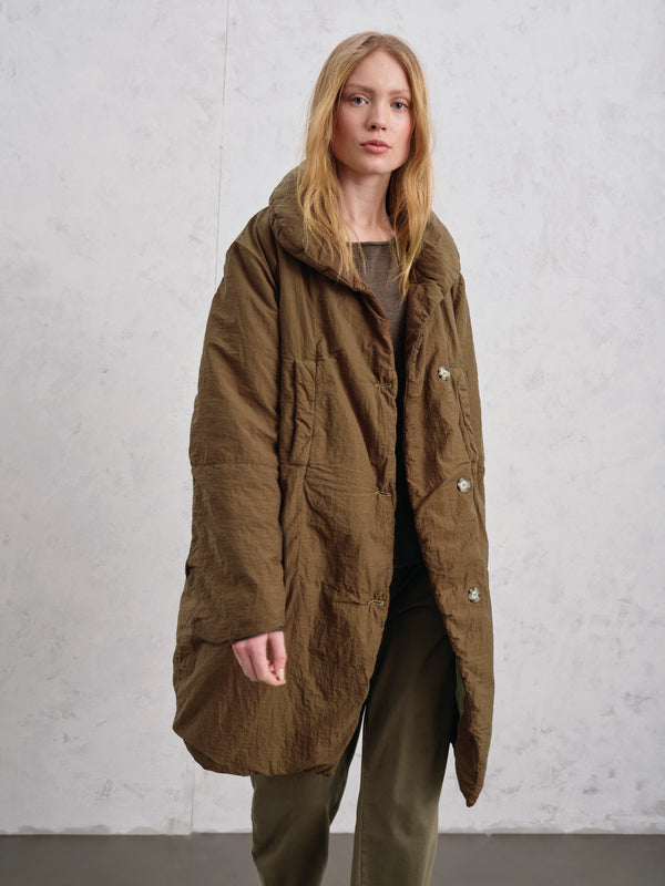 Giaccone di nylon imbottito e con fodera in seta | 1019.CFDTRET291.03