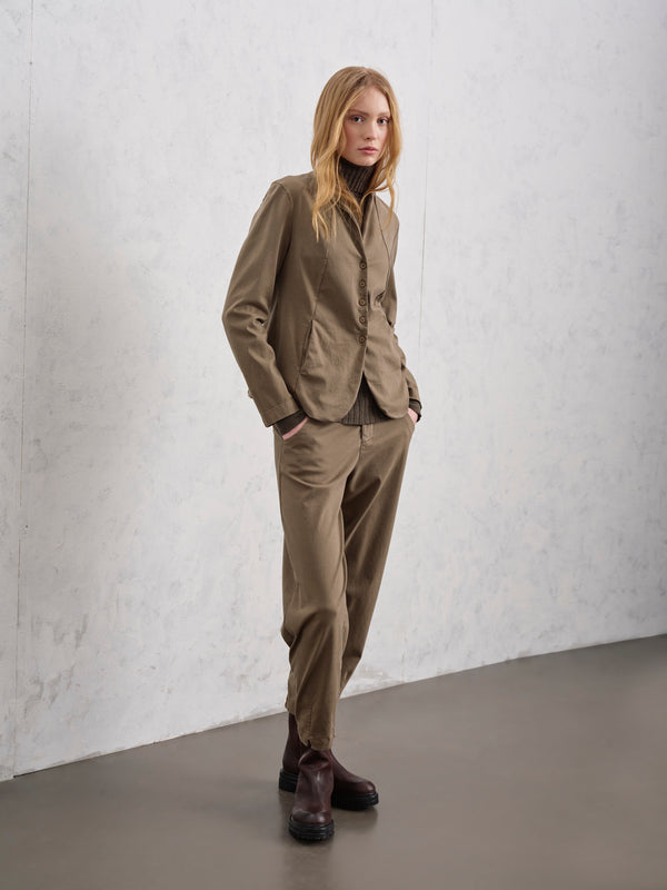 Giacca con collo alla coreana in tencel, modal e cotone stretch | 1019.CFDTRER270.16