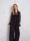 Salopette oversize in costina di velluto in viscosa e cotone stretch goffrato | 1019.CFDTREP257.06