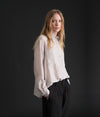 Camicia con tasche frontali in goffrato di seta e lana | 1019.CFDTREE141.01