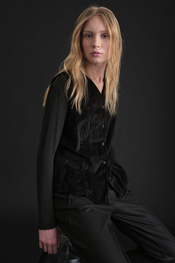 Gilet in velluto goffrato | 1019.CFDTREO241.10