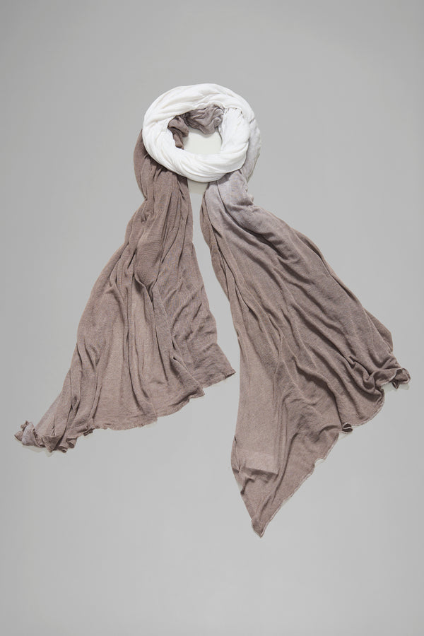 Sciarpa in maglia di viscosa con tintura degradè | 1016.SCADTRB2000D.31