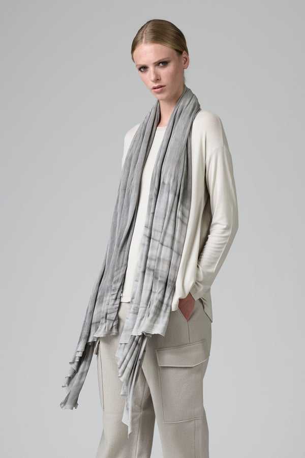 Sciarpa in maglia di viscosa tinta a mano | 1016.SCADTRB2002.12