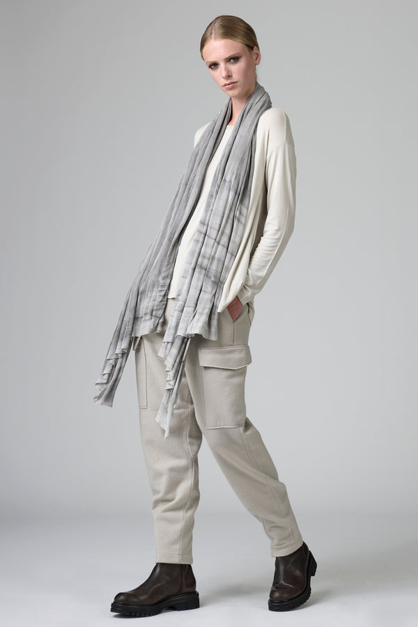 Sciarpa in maglia di viscosa tinta a mano | 1016.SCADTRB2002.12